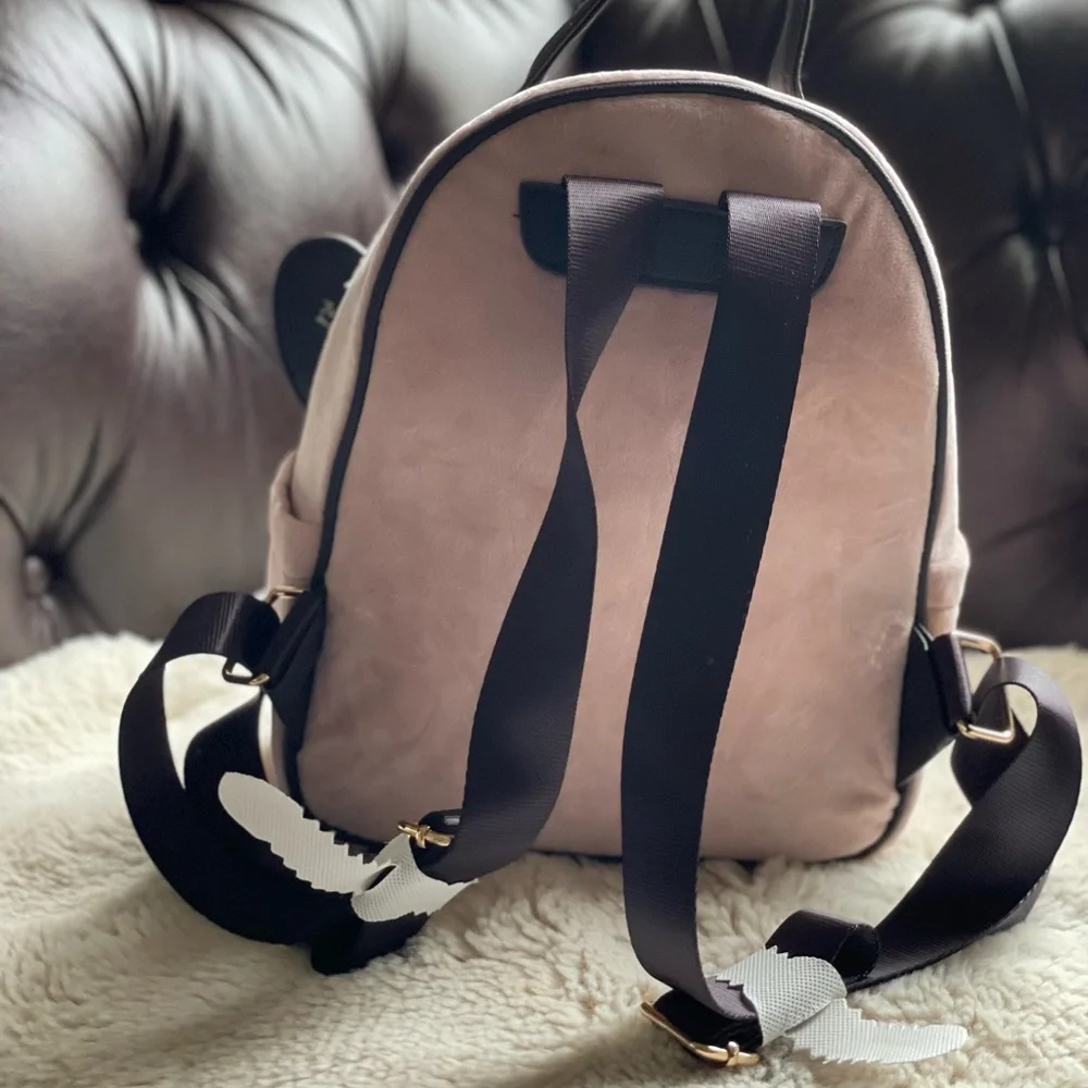 NWT Juicy Couture Mini Backpack New Blush and Chocolate Velvety - Picture 4 of 5
